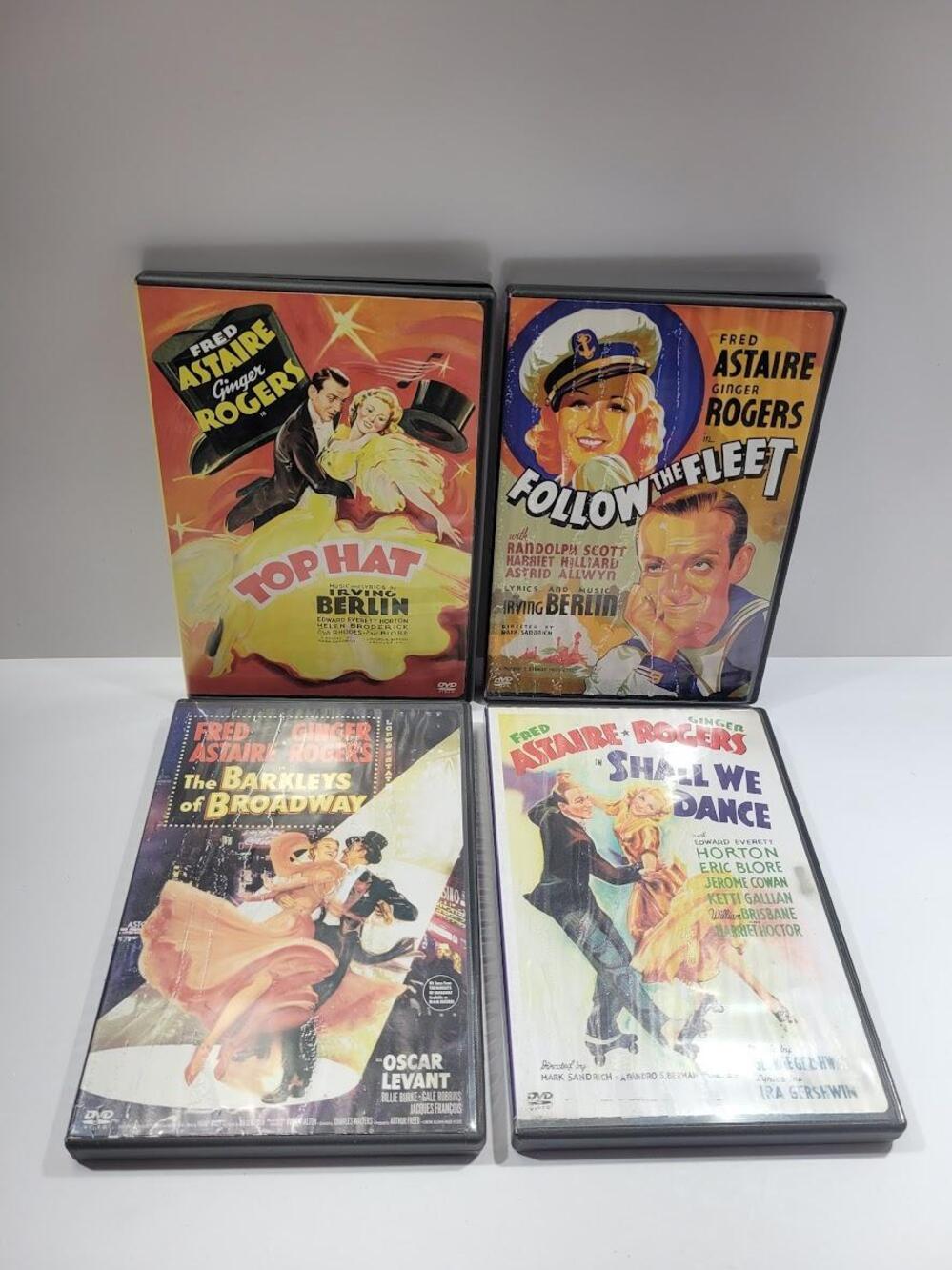 Fred Astaire Ginger Rogers Dance DVD Lot 4 Movies Musical Classic Film